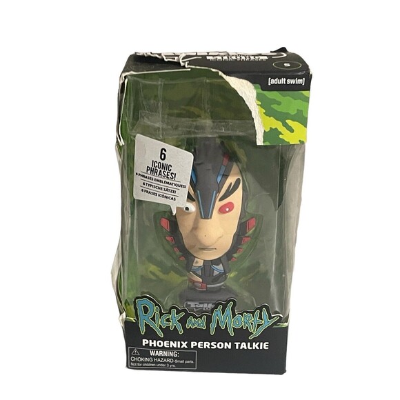 Rick And Morty Phoenix Person Talkie Figurine 6 Iconic Phrases Adult Swim - Picture 11 of 11